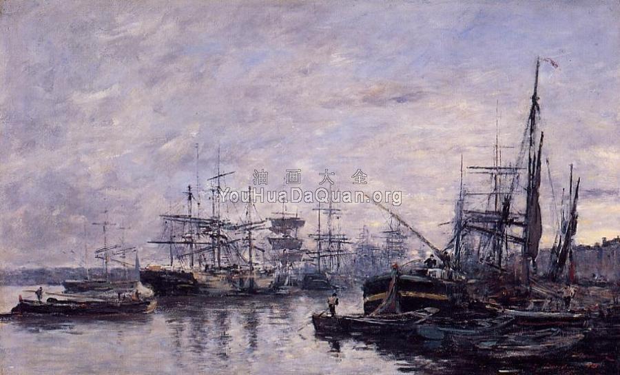 Bordeaux, the Port - 尤金·布丹